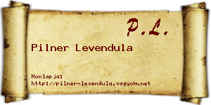 Pilner Levendula névjegykártya